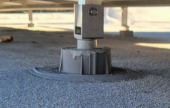 M1 Curb Sealing Kits M1 curb sealing kits installed on commercial rooftop solar system — National Energy Installers