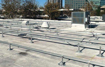 Footings, Tilts, and M1 Sealing Kits Footings, tilts, and M1 sealing kits installed, Saywitz Company solar project — National Energy Installers