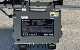 APsystems QT2-208 Micro-Inverter APsystems QT2-208 micro-inverter installed, commercial solar project — National Energy Installers