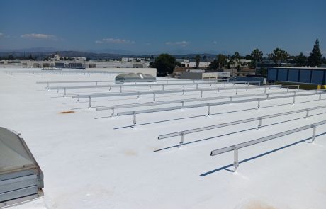 Penetrating Roof Mounts with Racking at US Motor Works